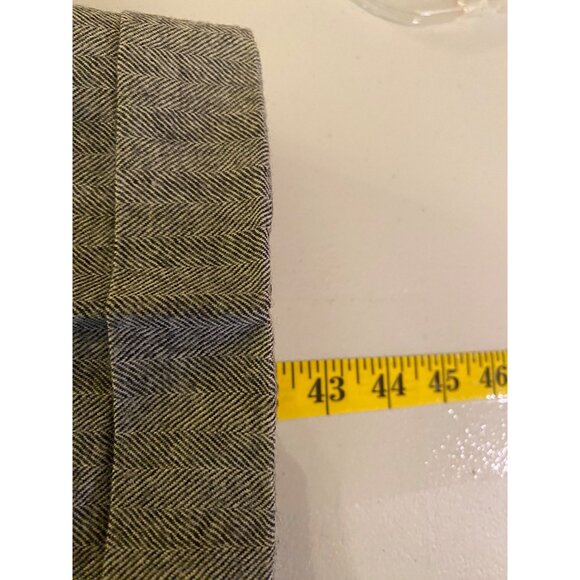 Giorgio Sant Angelo Mens Herringbone Wool Dress Pants Size 34 Gray - Picture 5 of 8